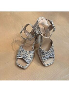 Eric Michael Handmade In Spain Snakeskin Sandals - Size 37 Euro